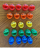 Lets Go Fishin Game Replacement Fish Set Lot 21 Red Yellow Green Orange ... - $27.02 CAD