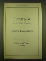1924 Tiffany &amp; Co. Ad - Jewelry Pearls Silverware Quality - Unqualified - £14.54 GBP