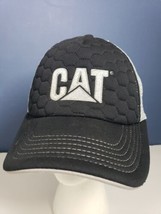Cat Caterpillar Black And Gray Snapback Hat Cap  Honeycomb Pattern - £6.99 GBP