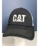 Cat Caterpillar Black And Gray Snapback Hat Cap  Honeycomb Pattern - £7.00 GBP