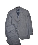 Hart Schaffner &amp; Marx Suit Mens 40S Blue Aynsley Check 2 Piece Wool Jack... - £110.19 GBP