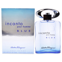 Incanto Blue by Salvatore Ferragamo for Men - 3.4 oz EDT Spray - £25.70 GBP