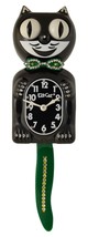 Limited Edition Green Bow Kit-Cat Klock Swarovski Tail w/Bow Tie Jeweled Clock - £117.67 GBP