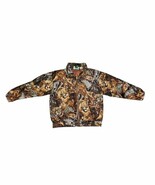 Vintage EVR 80s Safari all over print 100% Silk jacket Women&#39;s Sz Medium  - $39.08 CAD