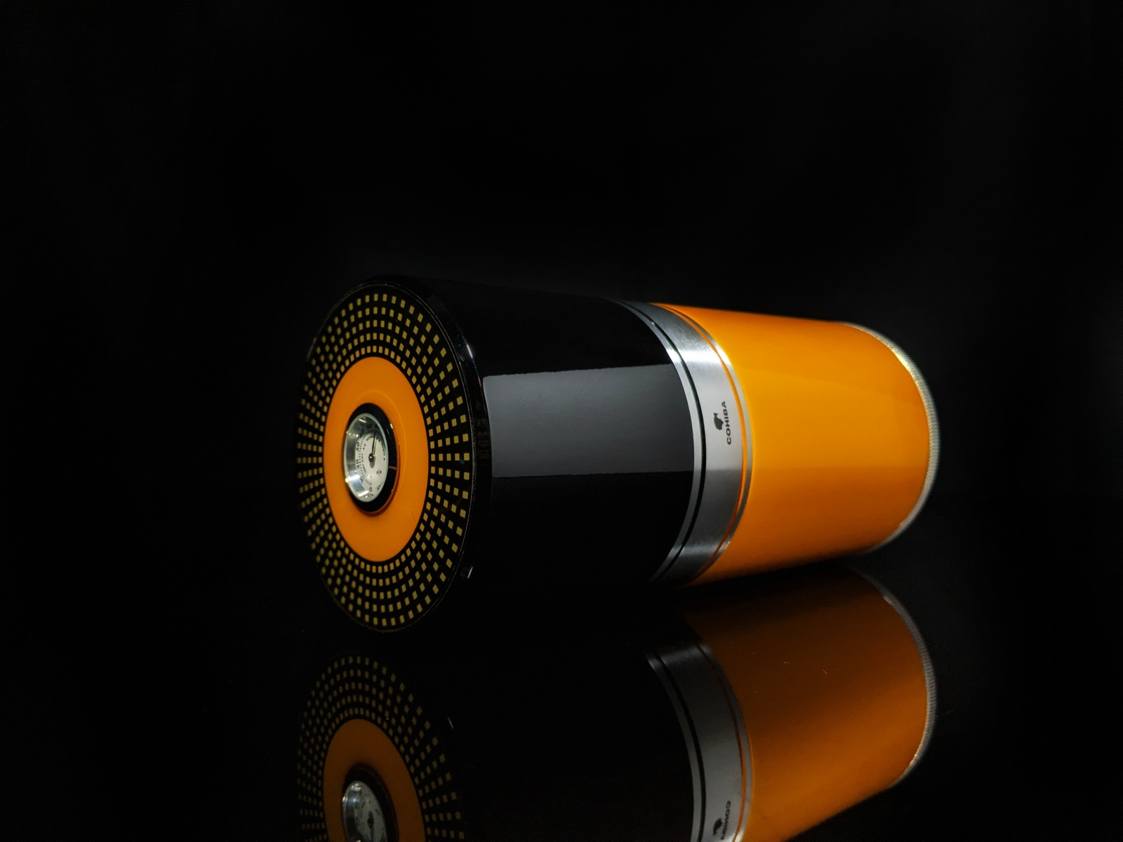 cohiba travel humidor in aluminum - $125.00