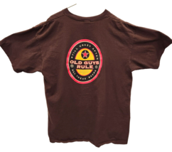 Old Guys Rule Still Crazy After All These Beers TShirt XL Brown 2000s VGUC - £9.59 GBP