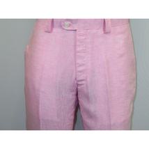 Mens Premium 100% Linen Cocktail Suit by INSERCH Breathable and cool SU880 Pink image 12