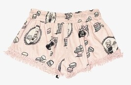 PJ Salvage French Bulldog Pajama Shorts Pink Frenchie Sleep Lounge Women S image 3