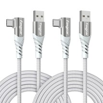 Usb C To Usb A Cable 2 Pack 10Ft Long Braided 3A Fast Charging Type C Charger Co - £20.43 GBP