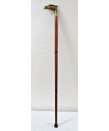 Antique Brass Eagle Handle and Wood Walking Stick Cane with Hidden Compa... - $5,609.34 MXN