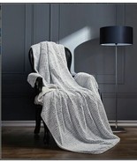 Silver Fox Design Luxury Sherpa Light Warm Soft Throw Blanket 50 x 70 in... - £30.62 GBP