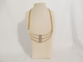 INC Gold Tone Caviar Castwire Collar Necklace S302 - £7.29 GBP