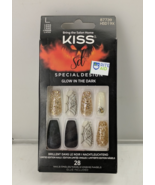 KISS Special Design Glow In The Dark Halloween 28ct L Fake Nails - Freak... - €8,51 EUR