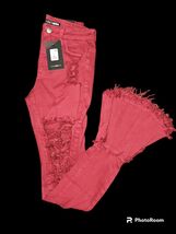 Nwt Distressed Flare Denim Jeans - $27.00