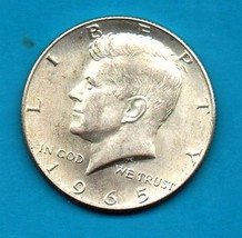 1965 Kennedy Halfdollar Circulated Very Good or Better - Silver - £4.01 GBP