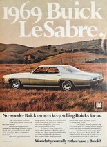 1968 Print Ad 1969 Buick LeSabre 4-Door with 350-CU V8 Cars - £15.72 GBP