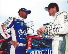 2X AUTOGRAPHED 2015 Carl Edwards &amp; Clint Bowyer (#19 Arris / #15 AAA Rac... - $113.80