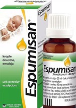 Espumisan Baby 30 ml 40mg/1ml Anti Colic Drops-Bloating Stomach Aches,Colic - £19.91 GBP