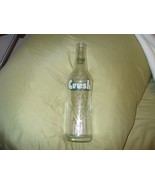 Vintage Crush 10 oz Clear Glass Soda Pop Bottle Evanston, ILL A1 - $131.92 MXN