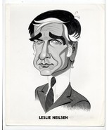 Leslie Nielsen, Sara Lane B&amp;W 8x10 Stills Cartoon Drawings &quot;The Virginia... - £19.69 GBP