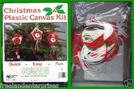 CRAFTS Christmas Plastic Ornament Canvas Kit (3 Clocks) - £15.71 GBP