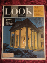 Look Magazine December 31 1963 Jfk Daniela Bianchi Sandy Koufax - £5.44 GBP
