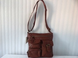 Brown Women&#39;s Juniors Messenger Bag Girl&#39;s Handbag Medium Cross Body Purse New - £24.17 GBP