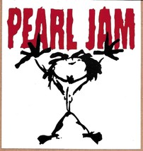 Pearl Jam Rare Large 5&quot; x 5.5&quot;  Stickman logo vintage vinyl sticker - £3.69 GBP
