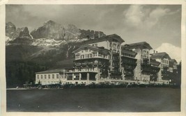 Karersee Italia Hotel Presso Lago Di Carezza Foto Cartolina c1910s - £4.63 GBP