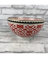 World Market Coy Fish Red White Black Bowl Cereal Soup Geometric - £10.36 GBP