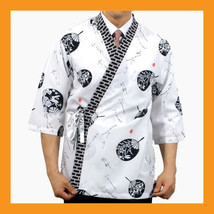 fan sushi chef jacket coat restaurant bar cook uniform men women clothes 4 size - £19.23 GBP