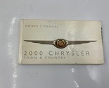 2000 Chrysler Town &amp; Country Owners Manual Handbook OEM A04B19063 - £21.32 GBP