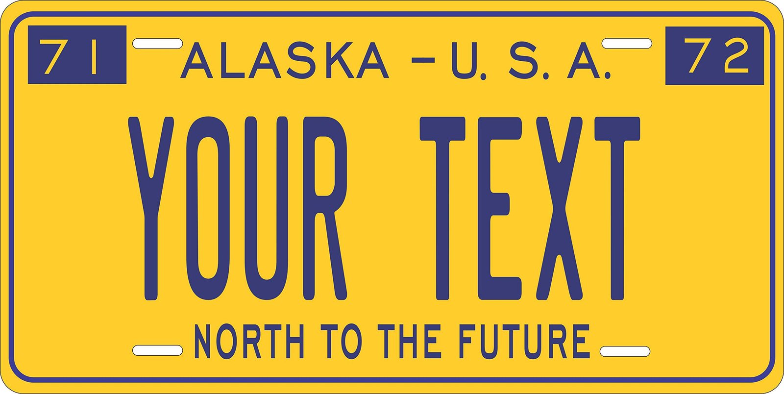 Alaska 1972 Personalized Tag Vehicle Car Auto License Plate - $16.75