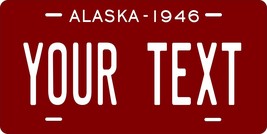 Alaska 1946 Personalized Tag Vehicle Car Auto License Plate - £13.13 GBP