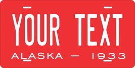 Alaska 1933 Personalized Tag Vehicle Car Auto License Plate - £13.17 GBP