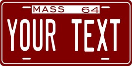 Massachusetts 1964 Personalized Tag Vehicle Car Auto License Plate - £13.13 GBP