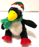 Ty Jingle Beanies TOBOGGAN Penguin Sitting Plush Ornament - $95.29 MXN