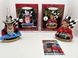 Set of 2 NASCAR Hallmark Keepsake Ornaments  Richard Petty and Jeff Gordon - £7.99 GBP