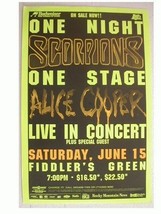 Scorpions Alice Cooper Poster Denver The Concert - £14.08 GBP