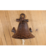 Nautical Bell Ship Cast Iron Anchor Ringing Wall or Post Mounted Seaman ... - $32.38 CAD