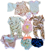 Baby Girl Clothes Lot 10 Sz 3M 3-6 Mos Swimsuit Absorba Laura Ashley Dress - £23.17 GBP
