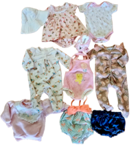 Baby Girl Clothes Lot 10 Sz 3M 3-6 Mos Swimsuit Absorba Laura Ashley Dress - £23.02 GBP