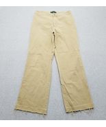 Abercrombie &amp; Fitch Pants Womens 10 Beige Pockets Flared Casual 31x31 - $543.77 MXN