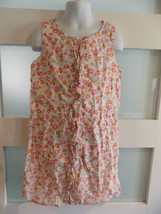 Lands&#39; End Kids Sleeveless Floral Print Lined Dress Size 6 Girl&#39;s EUC - £15.41 GBP