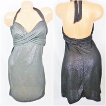 Play By C Ronson Size Medium Sparkle Halter Cocktail Dress Maxi - £24.50 GBP