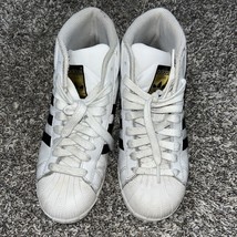 White/Black Adidas Superstar shell toe PCI 789002 Sneaker Shoe Size 4 - £23.22 GBP