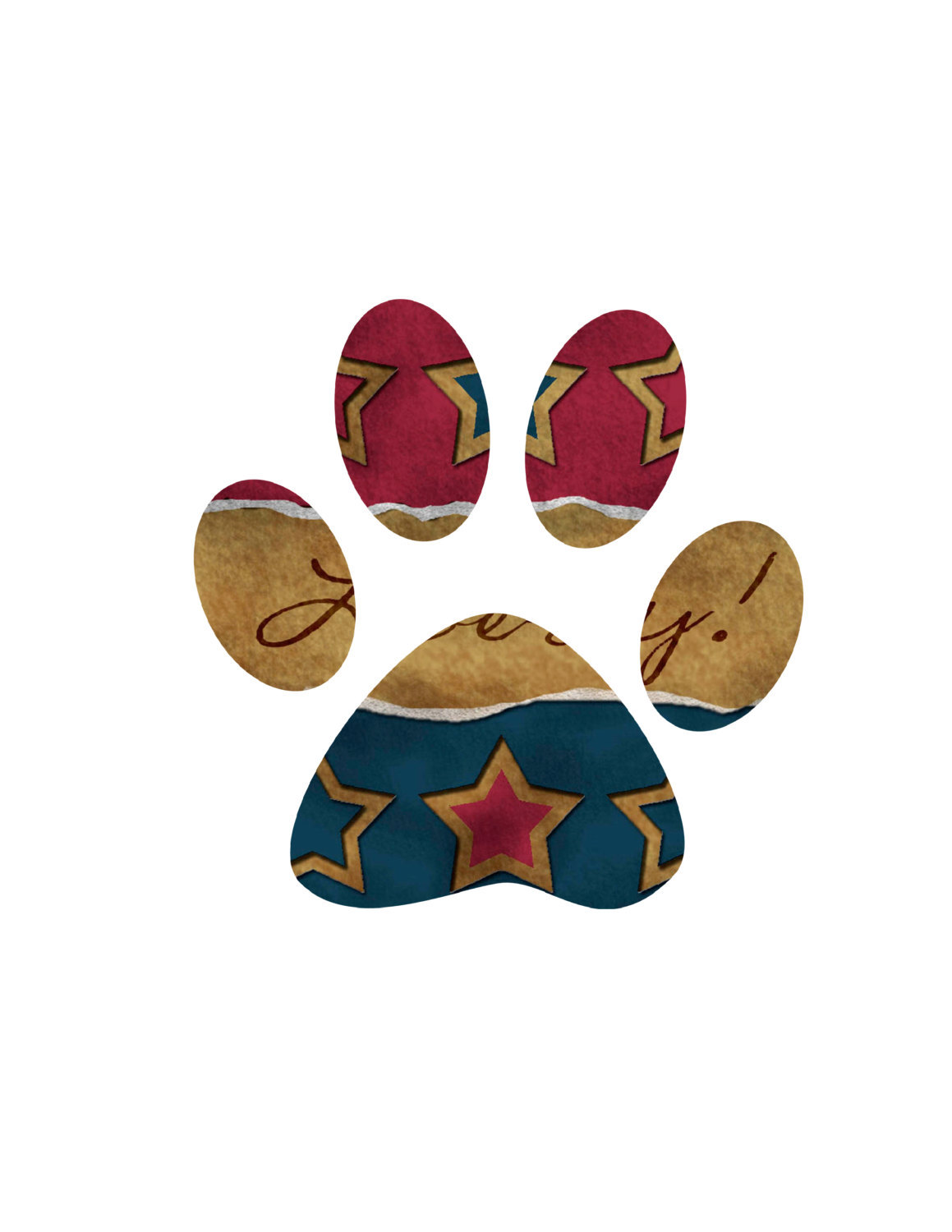Pet Paws P1-Digital Immediate Download-ClipArt-Art Clip- Background-Bann... - $1.99
