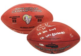 COOPER KUPP Autographed &quot;SB LVI MVP&quot; &amp; &quot;SB LVI Champs&quot; Football FANATICS... - £704.03 GBP