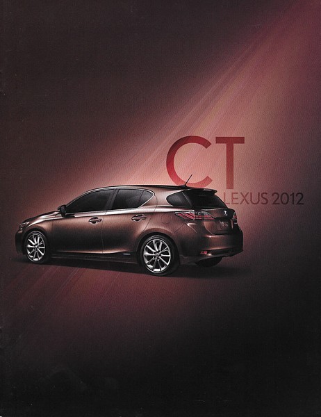 2012 Lexus CT 200h HYBRID sales brochure catalog 12 US - $8.00