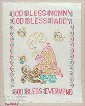 Vintage Child&#39;s Bedtime Prayer Sampler   (Inventory #M3868) - £30.02 GBP